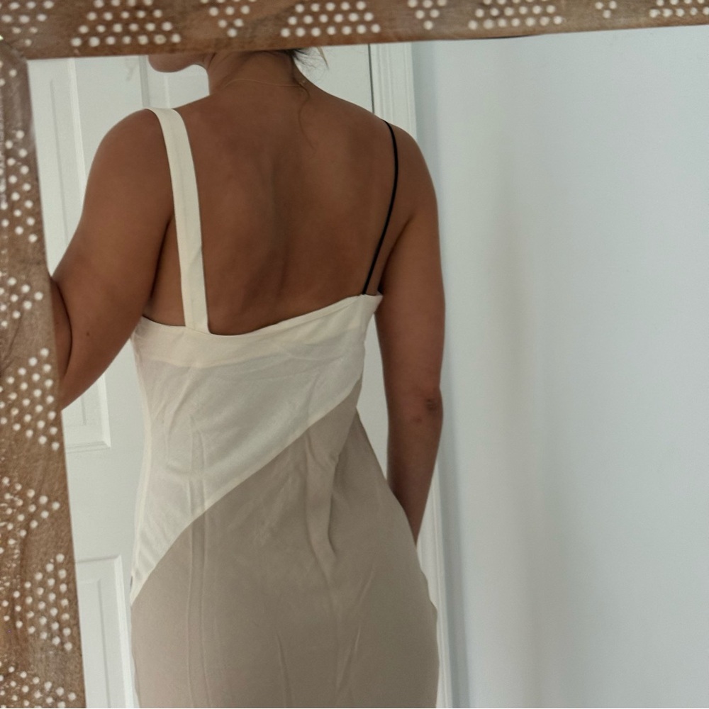 Zara Linen Midi Dress- Size M - Picture 5 of 7